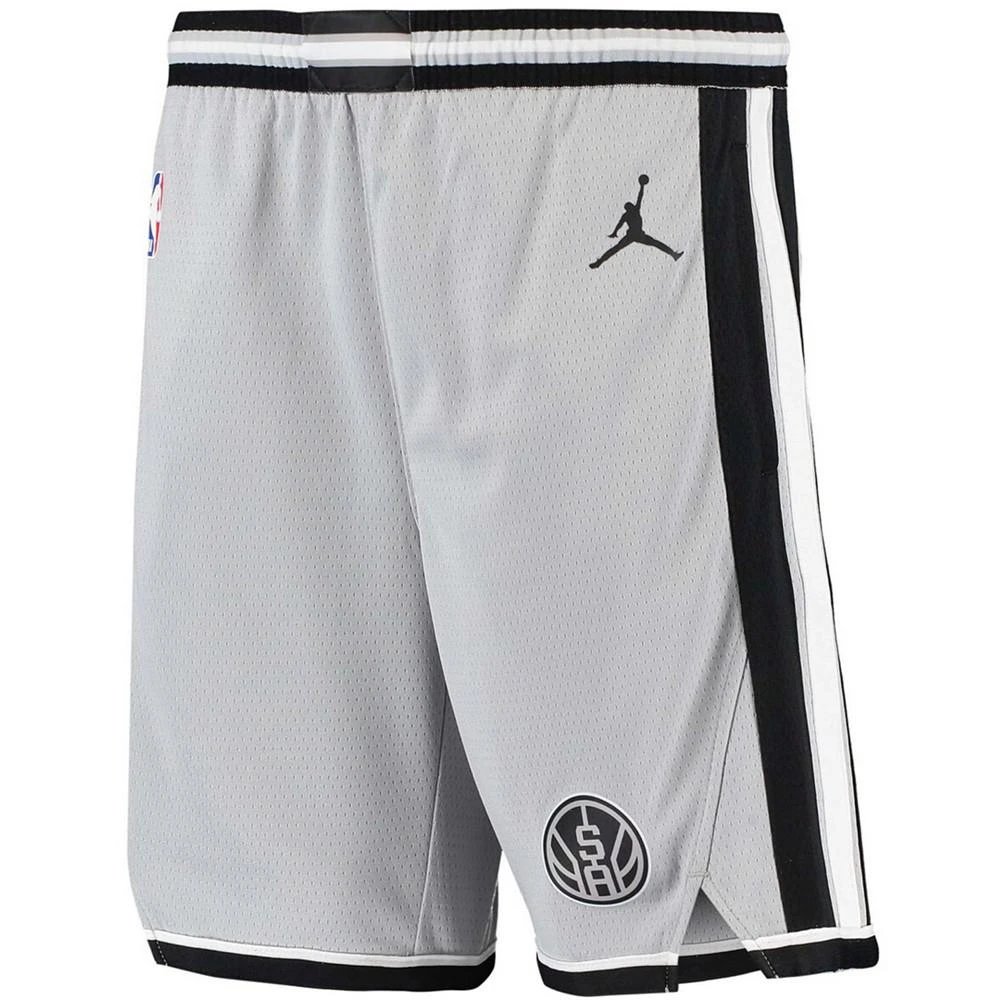 商品Jordan|Big Boys and Girls Silver San Antonio Spurs 2019/20 Swingman Performance Shorts - Statement Edition,价格¥376,第3张图片详细描述