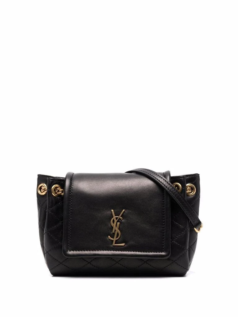 商品Yves Saint Laurent|FRONT FLAP NOLITA MINI BAG WITH QUILTED TOPSTITCHING,价格¥10384,第1张图片