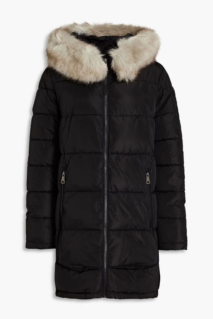 商品DKNY|Faux fur-trimmed quilted shell hooded coat,价格¥1042,第3张图片详细描述