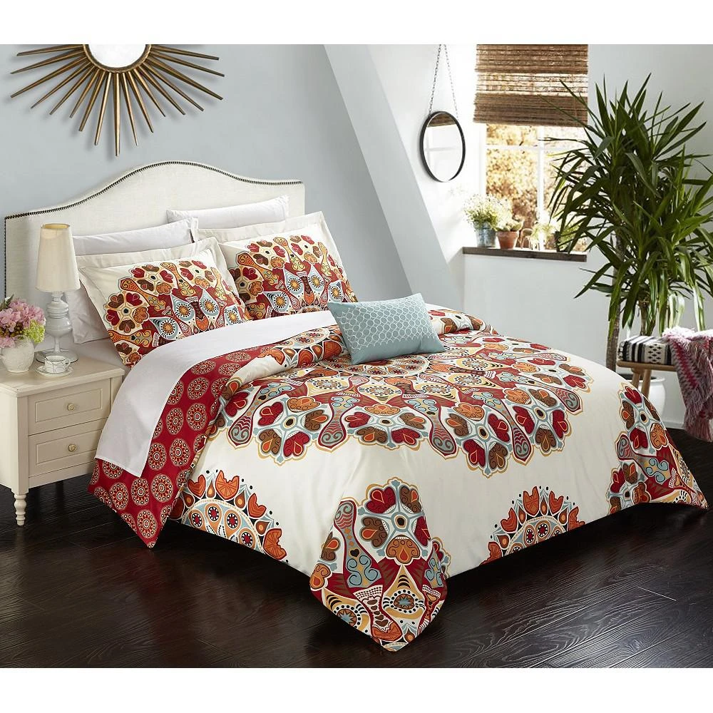 商品Chic Home|Maxim 4 Pc Queen Duvet Cover Set,价格¥896,第1张图片