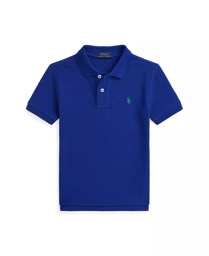 商品Ralph Lauren|Toddler and Little Boys Cotton Mesh Polo Shirt,价格¥235,第1张图片