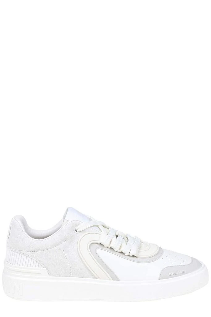 商品Balmain|Balmain Panelled Lace-Up Sneakers,价格¥2938,第1张图片