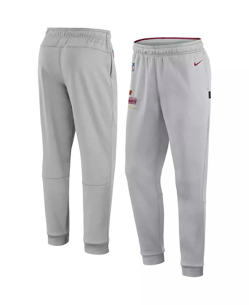 商品NIKE|Men's Gray Washington Commanders Sideline Logo Performance Pants,价格¥479,第1张图片
