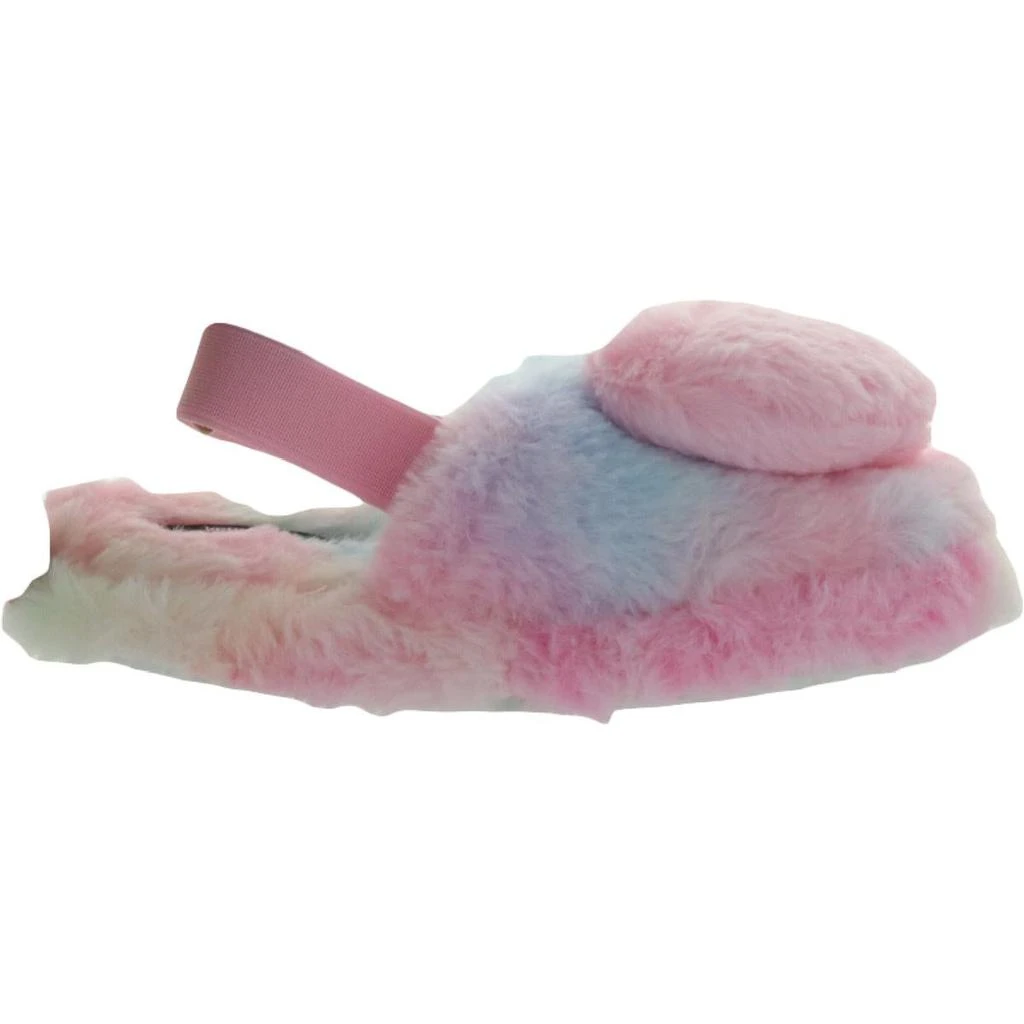 商品Kensie|Kensie Girl Girl's Fluffy Faux Fur Slingback Slippers with Heart Pom Pom,价格¥23,第3张图片详细描述