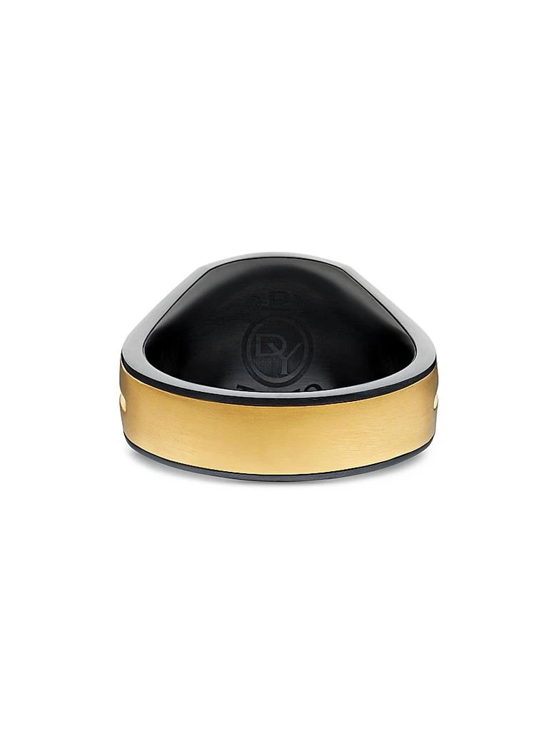 Armory Signet Ring in Black Titanium 商品