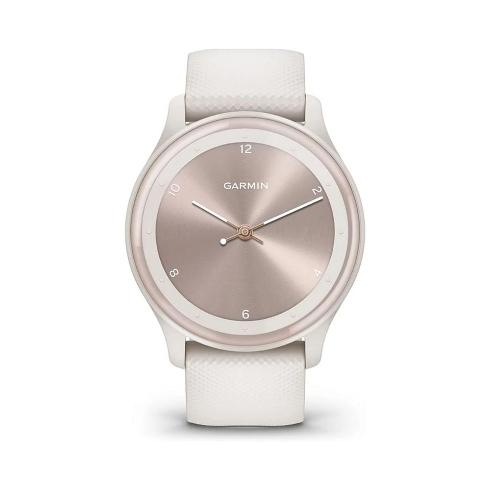 商品Garmin|Unisex Vivomove Sport Ivory and Silicone Band with Peach Gold-tone Accents Smart Watch 40mm,价格¥1363,第2张图片详细描述