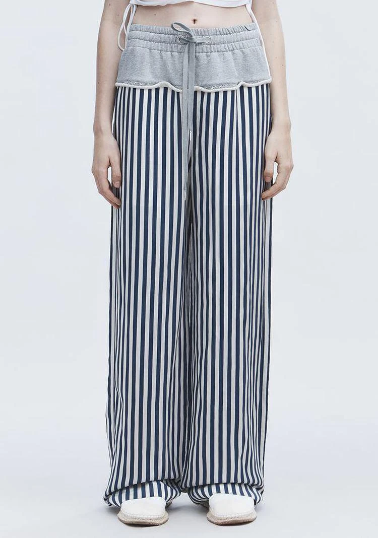 商品Alexander Wang|TERRY STRIPE COMBO PANTS,价格¥1190,第2张图片详细描述