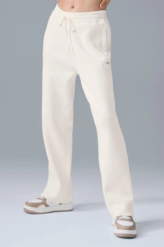 商品Alo|Scholar Straight Leg Sweatpant - Ivory,价格¥1263,第3张图片详细描述