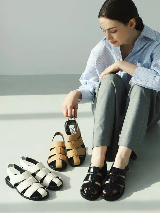 商品eee|Ola Flat Sandals_3COLORS,价格¥1418,第2张图片详细描述