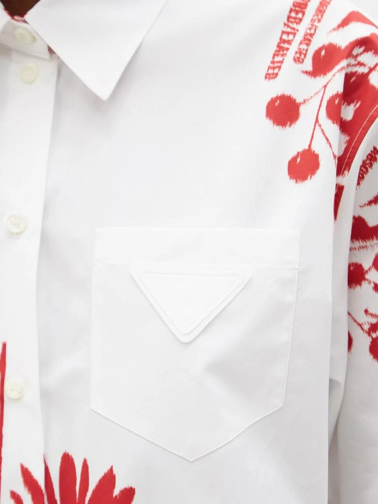 商品Prada|Sunflower-print cotton-poplin shirt,价格¥8937,第3张图片详细描述