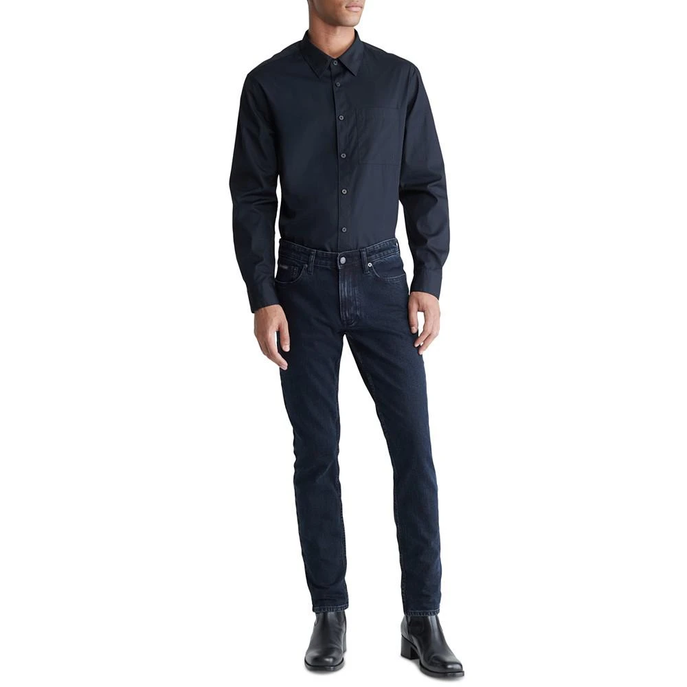 商品Calvin Klein|Men's Slim Straight-Fit Stretch Jeans,价格¥671,第4张图片详细描述