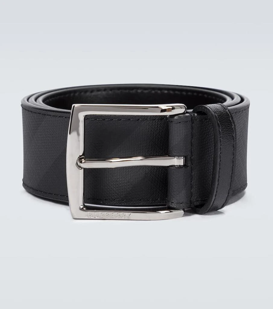 商品Burberry|London check leather belt,价格¥2536,第1张图片