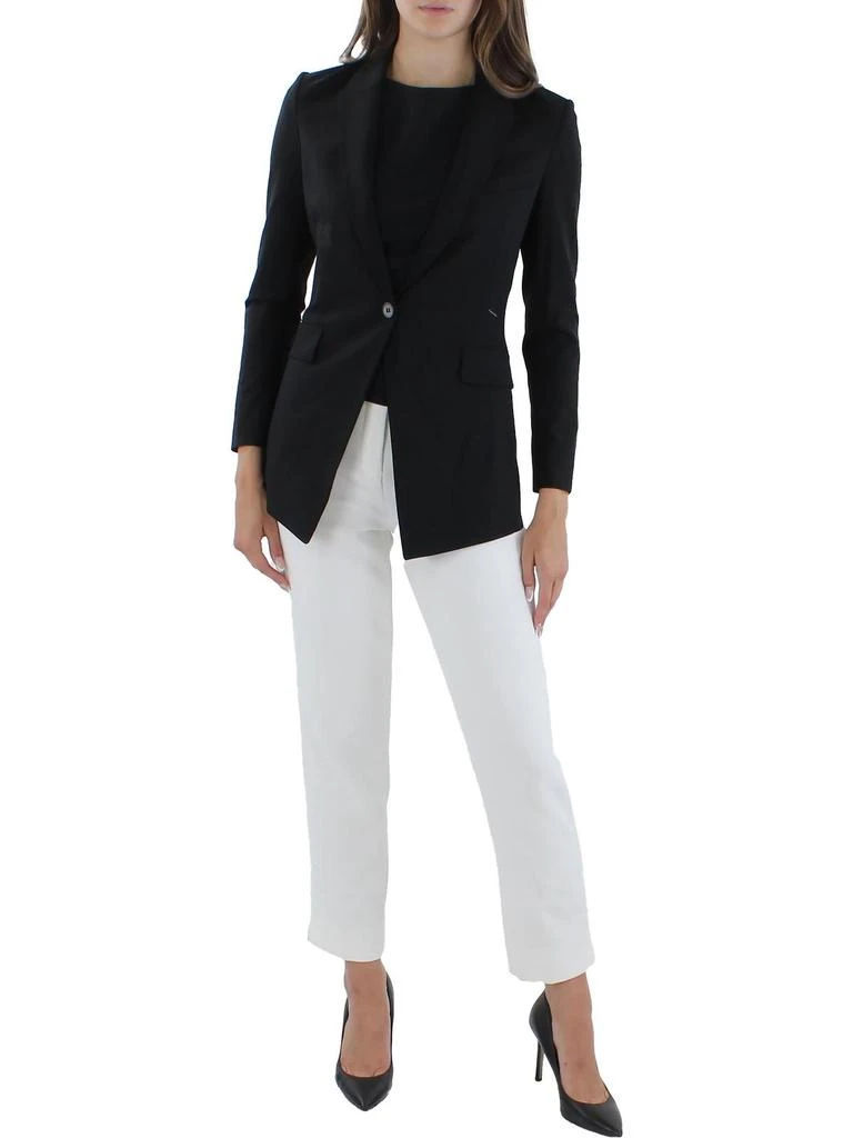 商品Theory|Etiennette Womens Wool Stretch Formal One-Button Blazer,价格¥1005,第2张图片详细描述