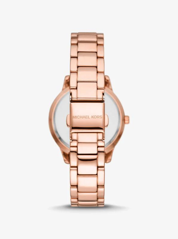 商品Michael Kors|Mini Tibby Rose Gold-Tone Pavé Watch and Bracelet Gift Set,价格¥1490,第3张图片详细描述