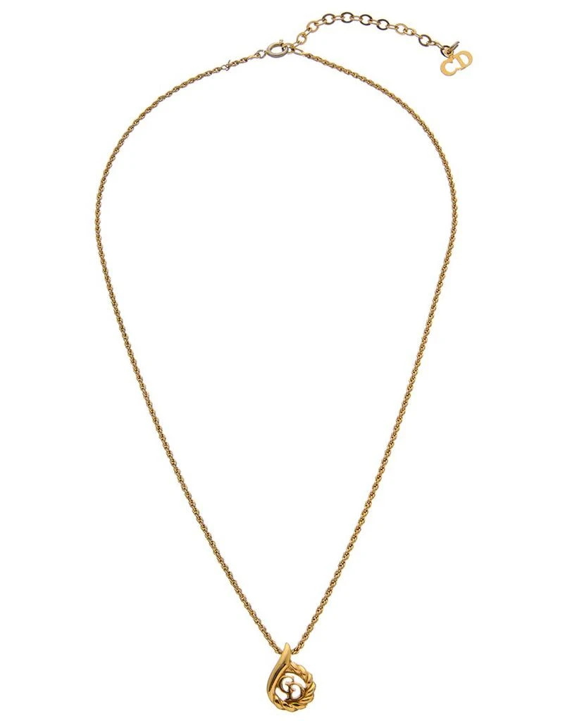 商品[二手商品] Dior|Dior Plated CD Logo Pendant Necklace (Authentic Pre-Owned),价格¥1596,第2张图片详细描述