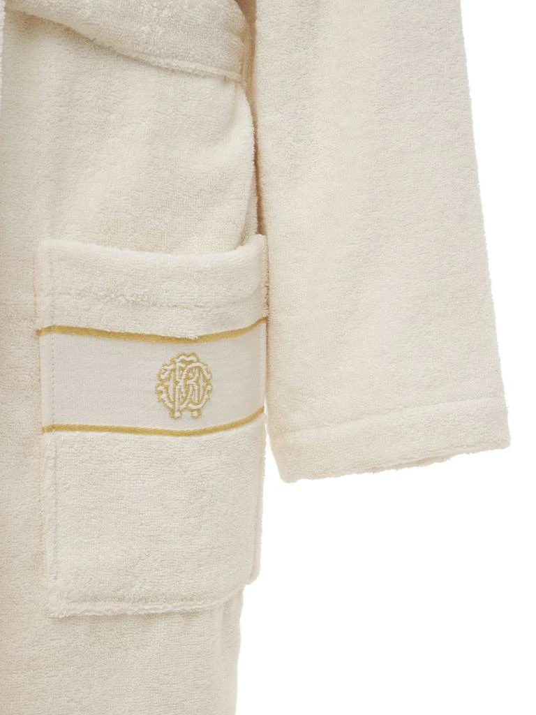 商品Roberto Cavalli|Gold New Hooded Cotton Bathrobe,价格¥1897,第2张图片详细描述