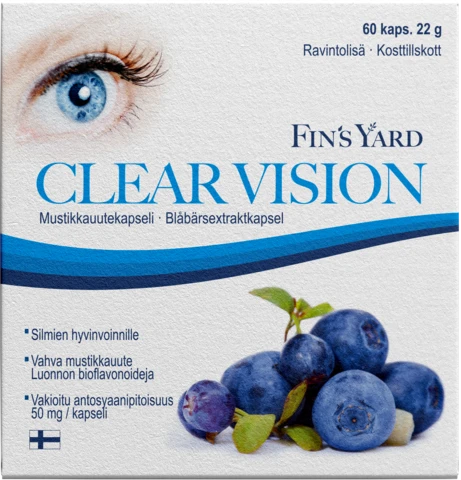 商品Fin's Yard|【国内直发&包邮】芬兰 芬诗妍 野生蓝莓精华素 | Fin's Yard Clear Vision | 纯芬兰蓝莓提取花青素/缓解眼部疲劳干涩/抗氧化 ,价格¥359,第1张图片