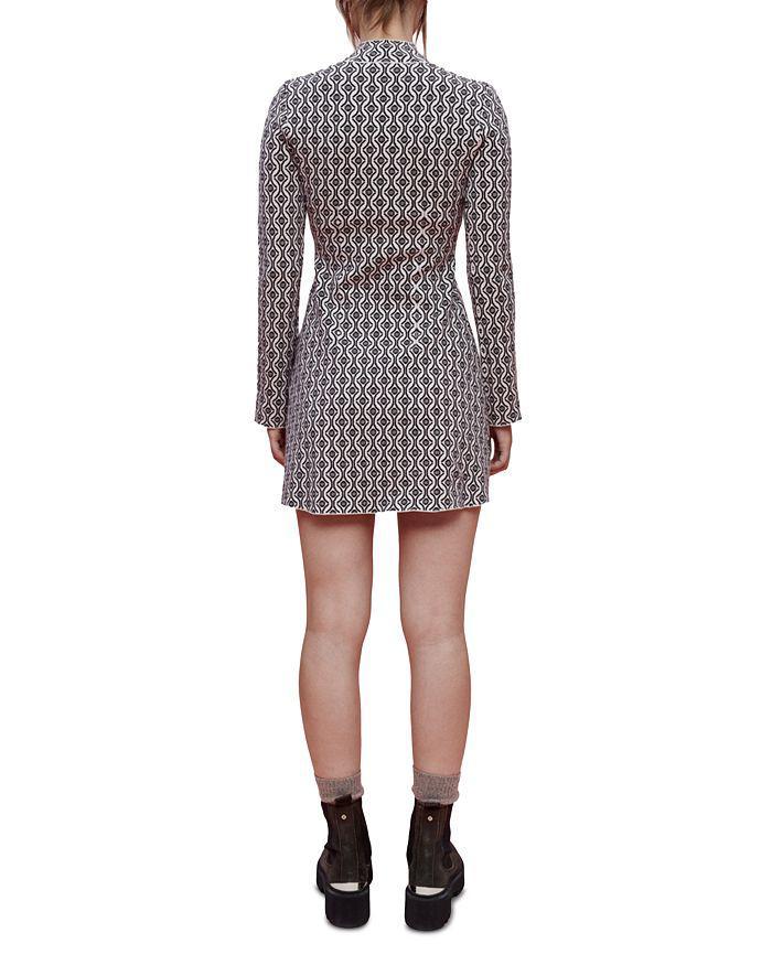 商品Maje|Roy Patterned Fitted Dress,价格¥2891,第5张图片详细描述