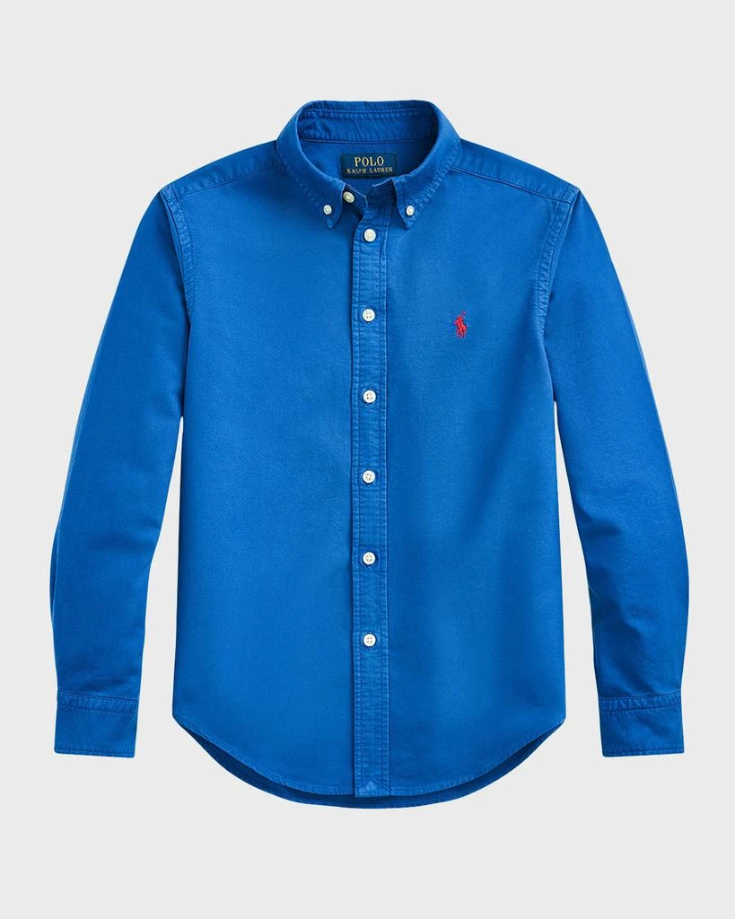 商品Ralph Lauren|Boy's Oxford Long-Sleeve Sport Shirt, Size 2-7,价格¥255,第1张图片