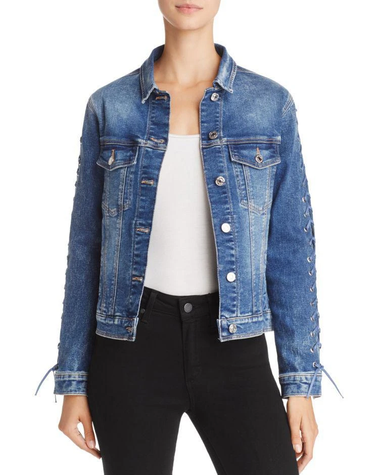 商品Mavi Jeans|Katy Lace-Up Denim Jacket,价格¥465,第1张图片