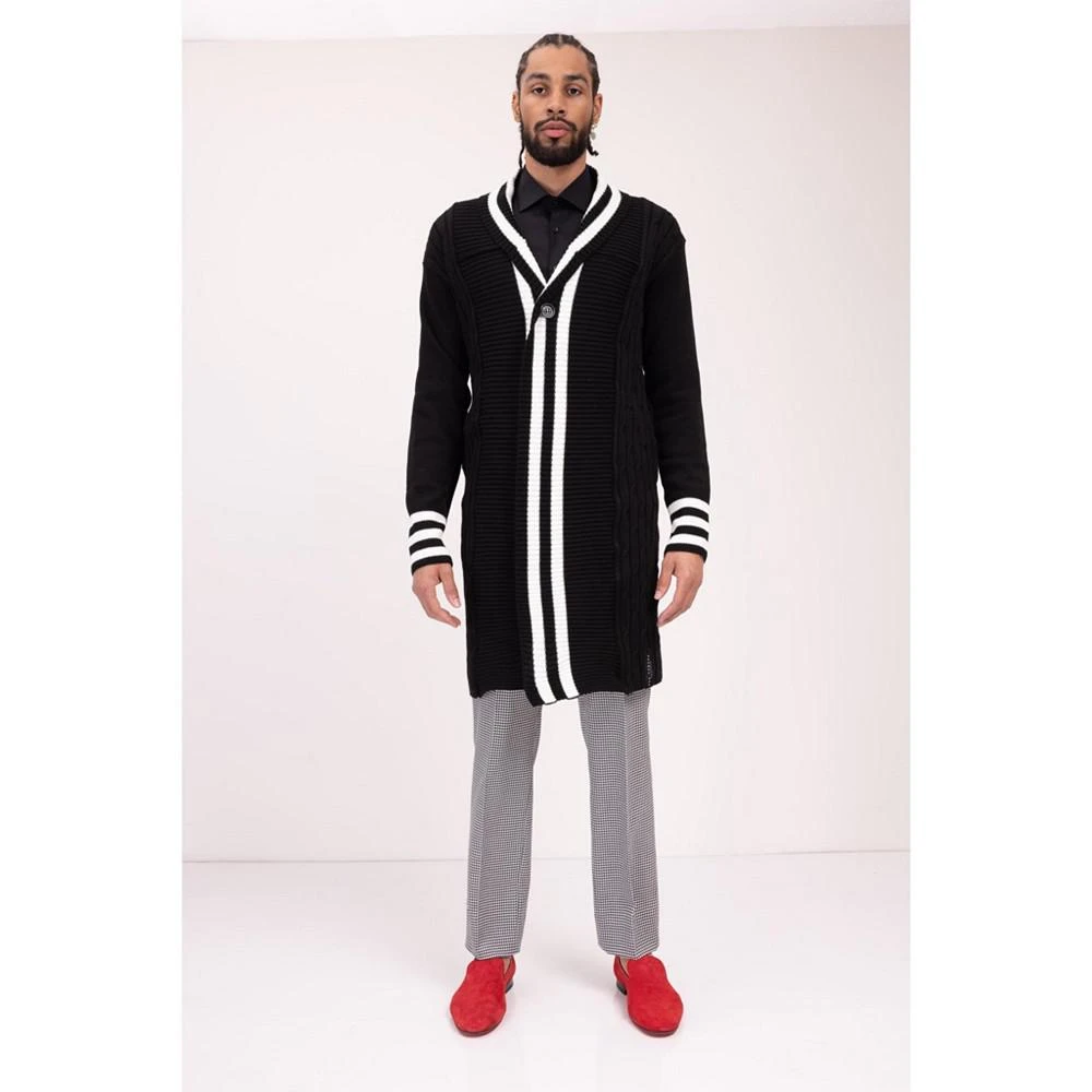 商品RON TOMSON|Men's Modern Longline Side Pocket Cardigan Sweater,价格¥1261,第1张图片