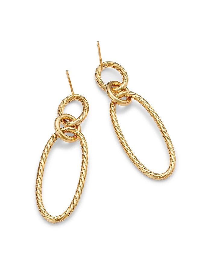 商品Alberto Amati|14K Yellow Gold Textured Oval Drop Earrings,价格¥3657,第4张图片详细描述
