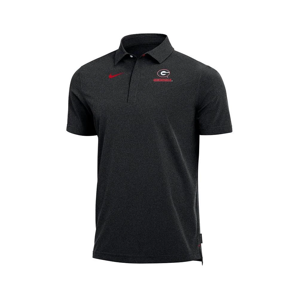 商品NIKE|Men's Heathered Black Georgia Bulldogs Coach Performance Polo Shirt,价格¥649,第3张图片详细描述