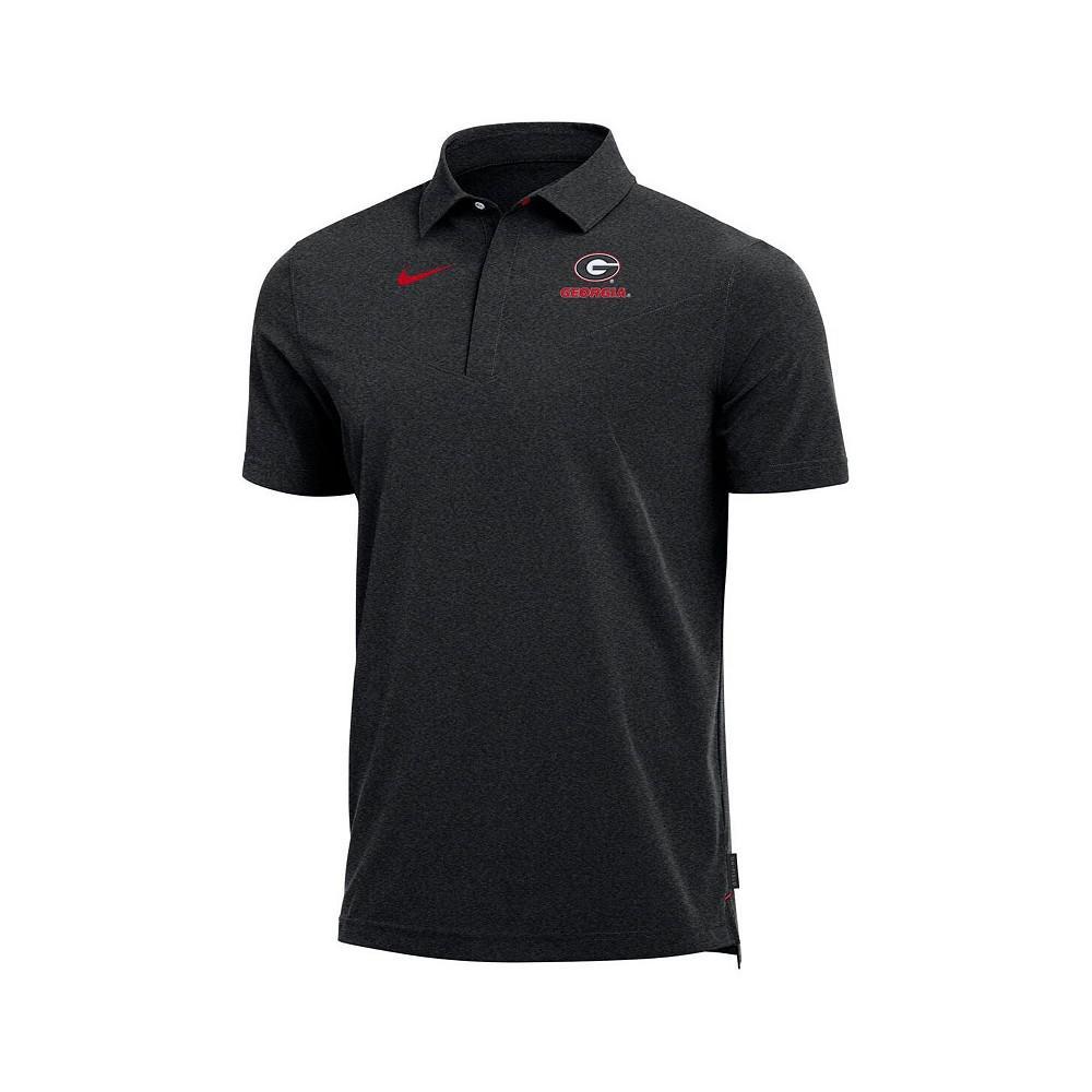 商品NIKE|Men's Heathered Black Georgia Bulldogs Coach Performance Polo Shirt,价格¥622,第5张图片详细描述