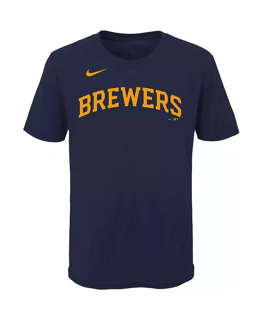 商品NIKE|Milwaukee Brewers Big Boys and Girls Name and Number Player T-shirt - Christian Yelich,价格¥241,第3张图片详细描述