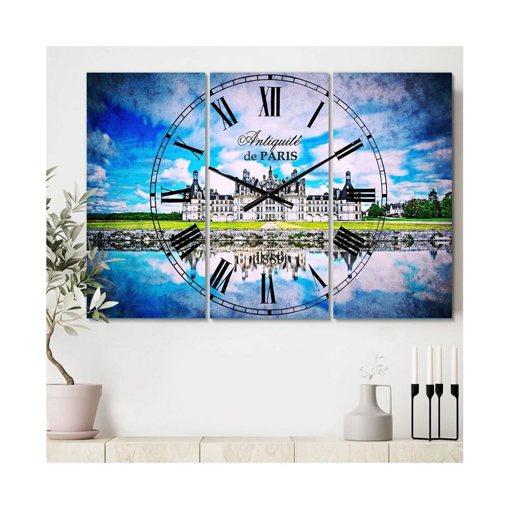 商品Designart|Traditional 3 Panels Metal Wall Clock,价格¥1861,第2张图片详细描述