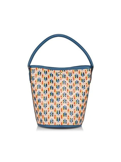 商品Longchamp|Épure Woven Leather Bucket Bag,价格¥1407,第1张图片