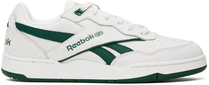 商品Reebok|White & Green Bb 4000 Ii Basketball Sneakers,价格¥787,第1张图片