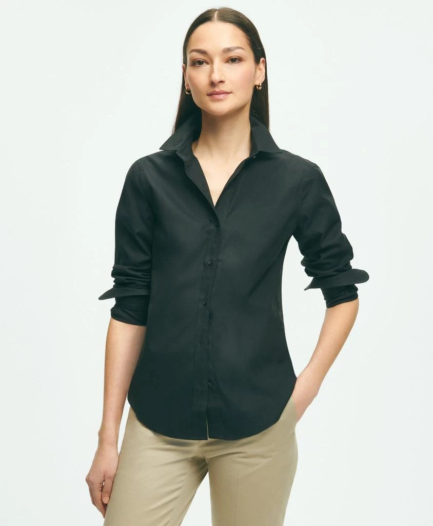 商品Brooks Brothers|女式 合身免烫弹力 Supima® 棉正装衬衫,价格¥683,第1张图片