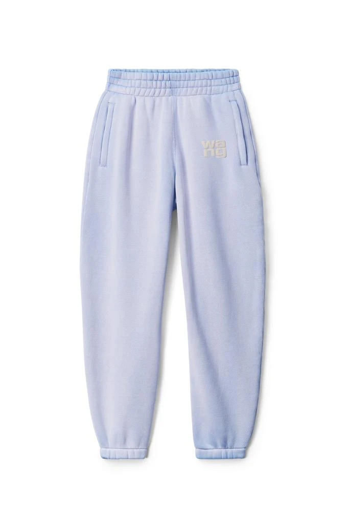 商品Alexander Wang|puff logo sweatpant in structured terry,价格¥1146,第1张图片