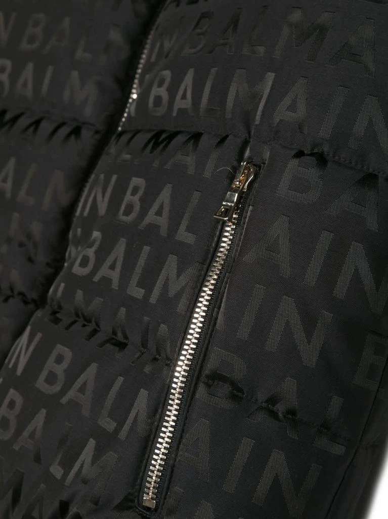 商品Balmain|Black Padded Gilet With All-over Monogram,价格¥3463,第3张图片详细描述