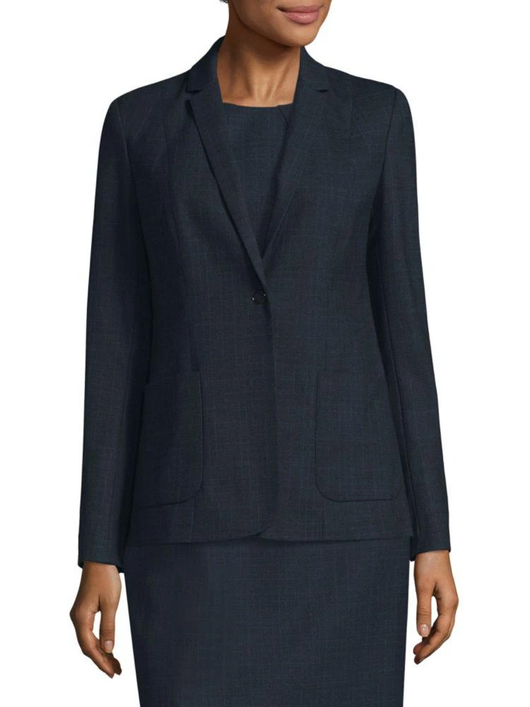 商品Tahari|Wendy One-Button Blazer,价格¥631,第1张图片