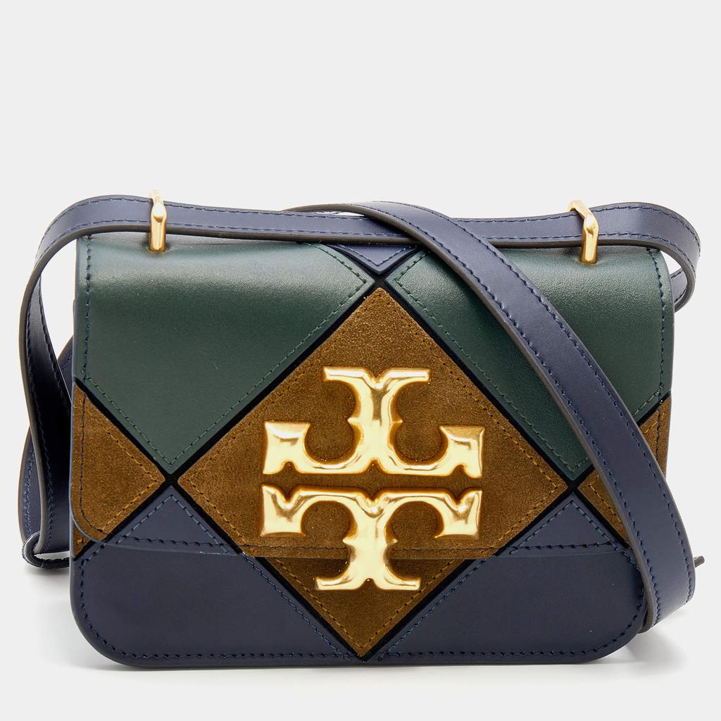 Tory Burch Multicolor Leather and Suede Diamond Eleanor Shoulder Bag商品第1张图片规格展示