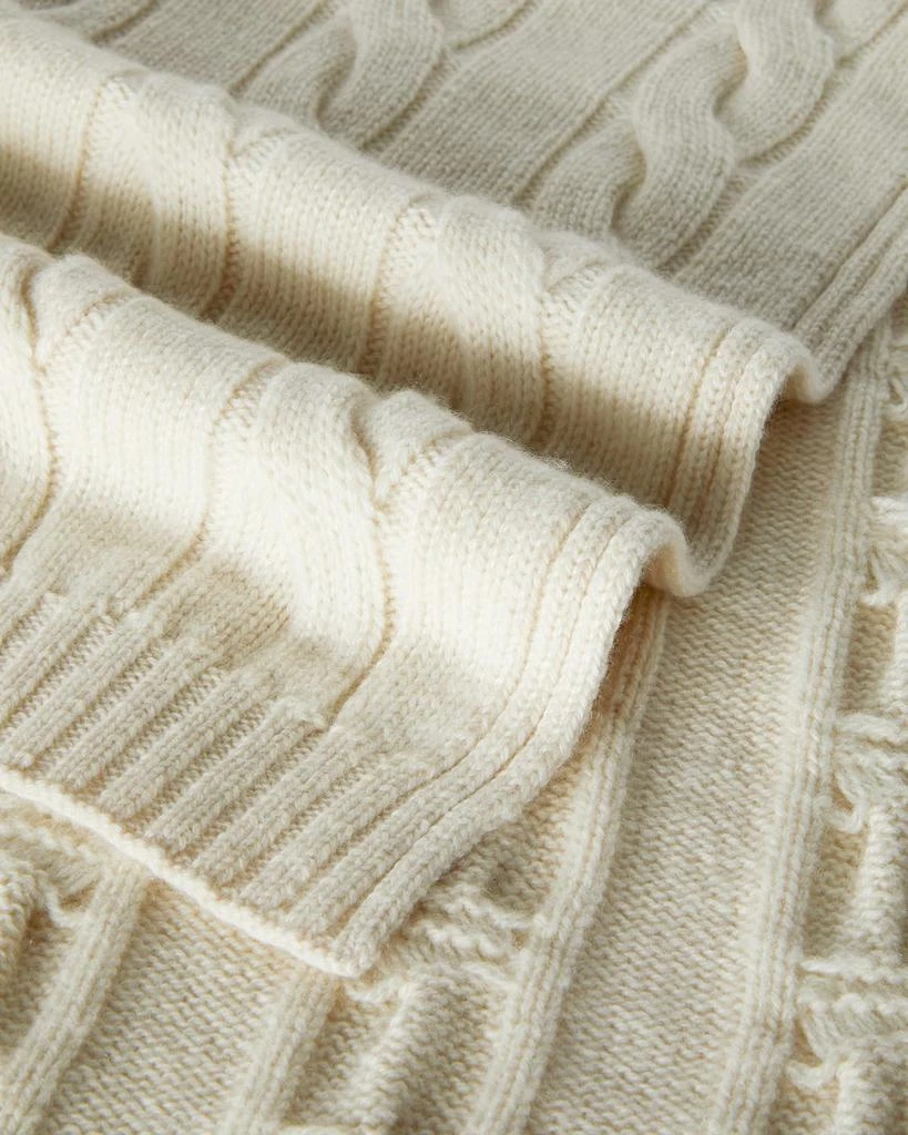 商品Loro Piana|Cashmere Cable Knit Scarf,价格¥11953,第3张图片详细描述