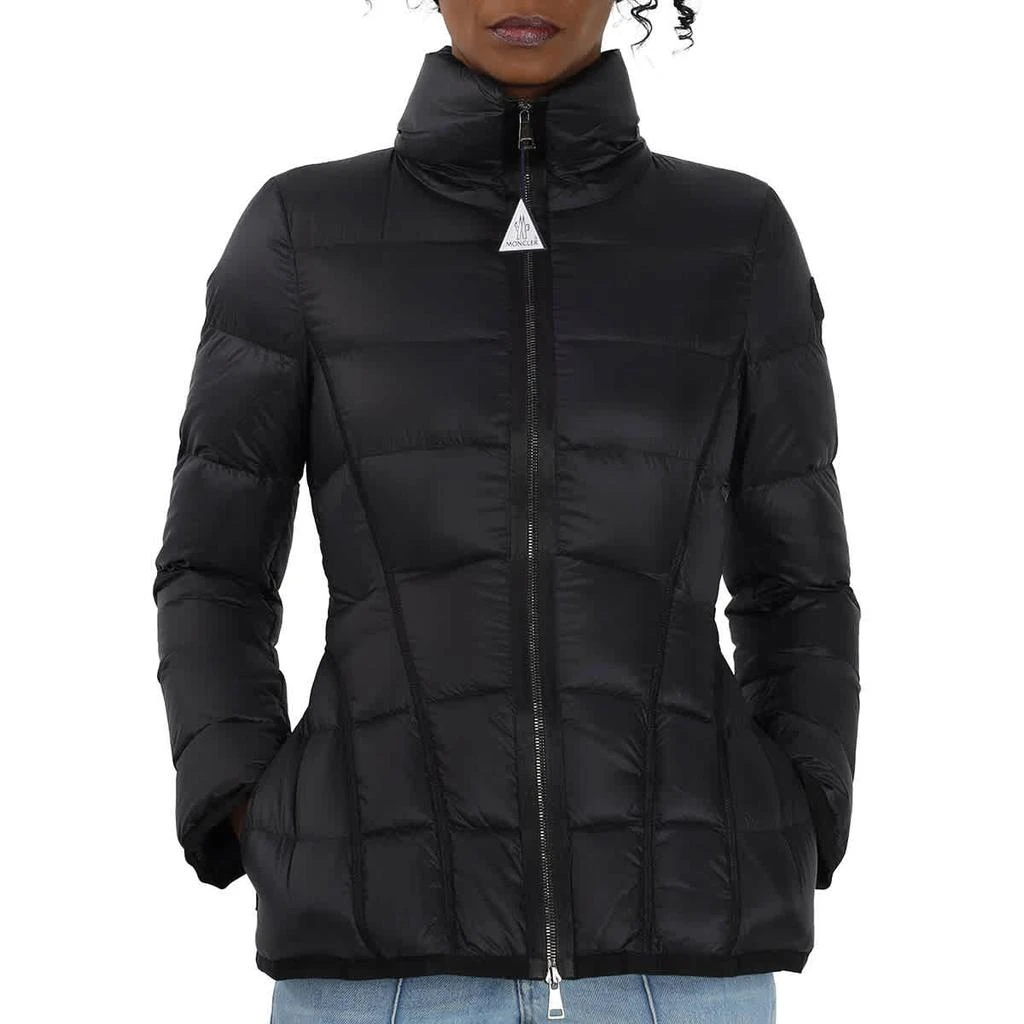商品Moncler|Ladies Black Logo-patch Padded Jacket,价格¥5483,第1张图片