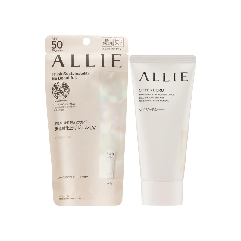 商品[国内直发] ALLIE|Allie SPF50+PA++++持采亮化UV防晒水凝乳 裸肌香柠茶香 #03 Sheer Ecru 60克 60g,价格¥262,第1张图片