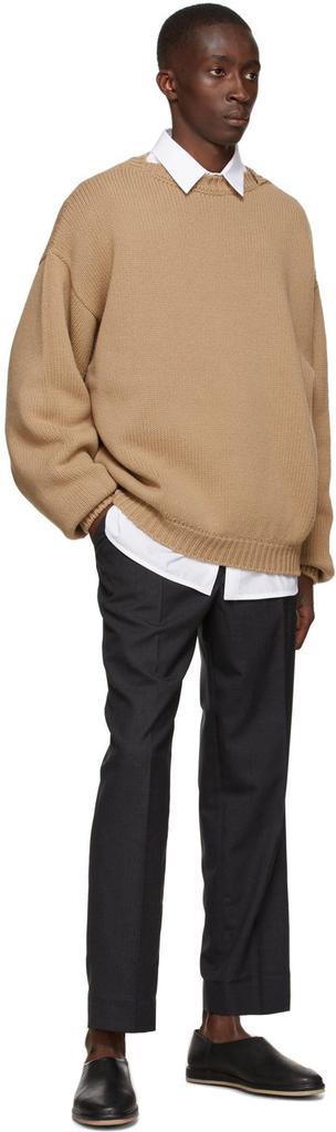 商品Fear of god|Beige Knit Overlapped Sweater,价格¥7297,第6张图片详细描述