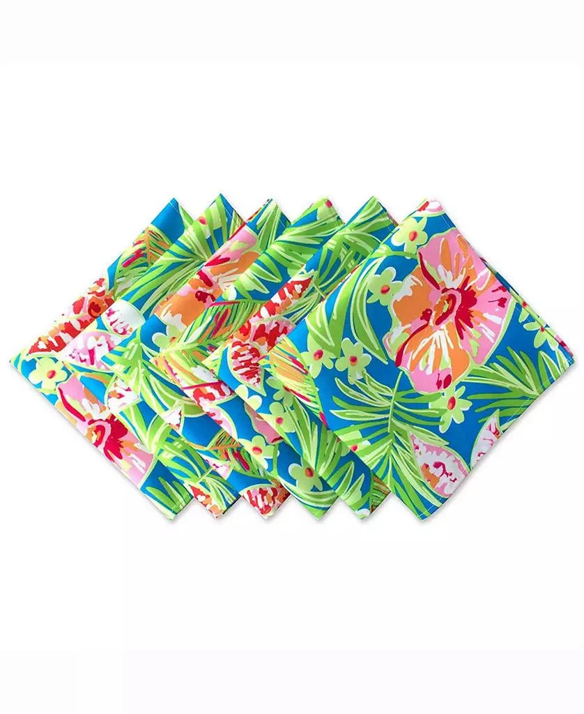 商品Design Imports|Summer Floral Print Outdoor Napkin Set of 6,价格¥149,第1张图片