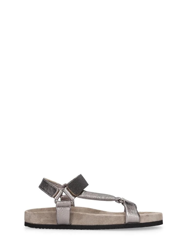 商品Brunello Cucinelli|Laminated Leather Sandals,价格¥2712,第1张图片