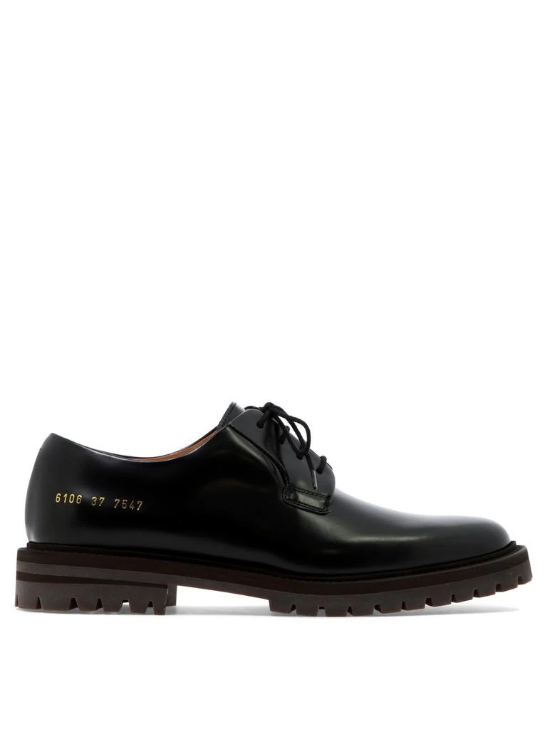 商品Common Projects|Common Projects Womens Black Leather Loafers,价格¥5024,第1张图片