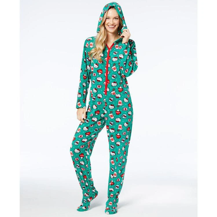 商品Hello Kitty|Snuggle Up Printed Hooded Jumpsuit,价格¥180,第1张图片