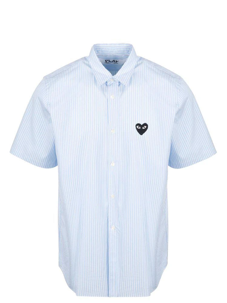 商品Comme des Garcons|Comme des Garçons Play Striped Heart Patch Shirt,价格¥1364,第1张图片