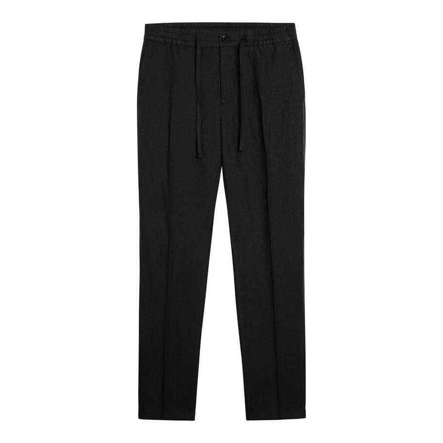 商品J. Lindeberg|J Lindeberg Sasha Drape Linen Pant Black,价格¥620,第1张图片