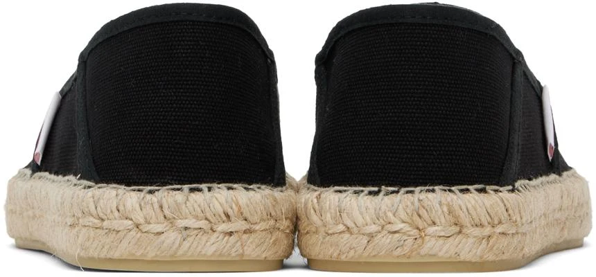 商品Kenzo|Black Kenzo Paris Elephant Embroidered Canvas Espadrilles,价格¥929,第2张图片详细描述