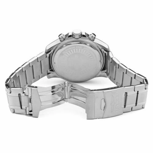 商品Invicta|Invicta 15938 Men's Specialty Black Dial Steel Bracelet Chronograph Watch,价格¥541,第3张图片详细描述