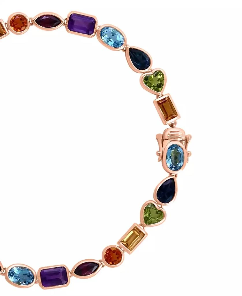 商品Effy|EFFY® Multi-Gemstone Mixed Cut Tennis Bracelet (10-5/8 ct. t.w.) in 14k Gold,价格¥16297,第2张图片详细描述